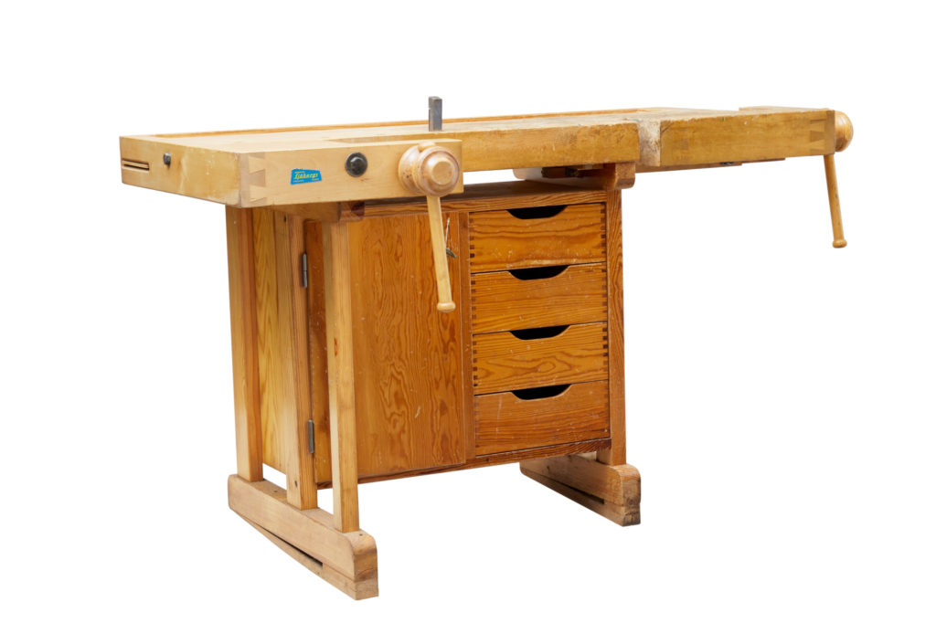20th Century Swedish Pine School Work Bench