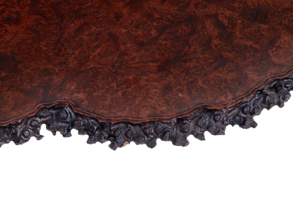 Early 20th Century Japanese Burl Amorphous Shaped Stand — image 2