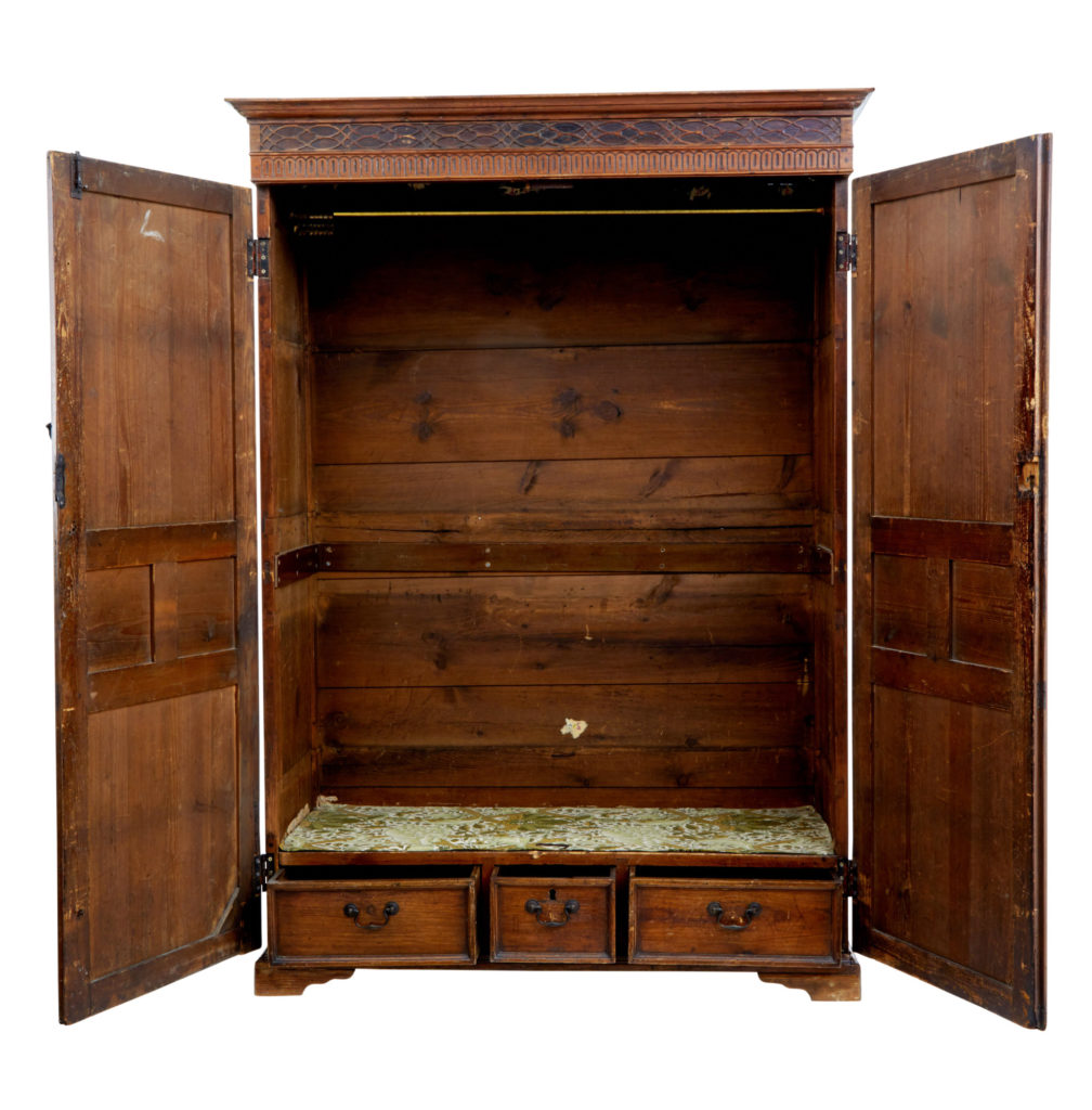 19th Century English William Iv Pine House Keepers Cupboard — image 6