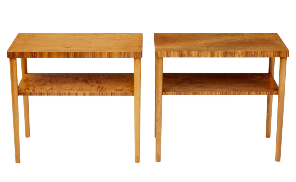 Pair of 1960’s Swedish Birch Occasional Tables