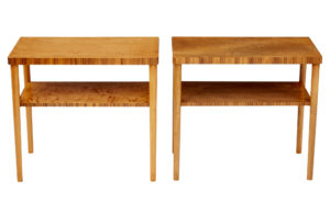 Pair of 1960’s Swedish Birch Occasional Tables — thumbnail 1