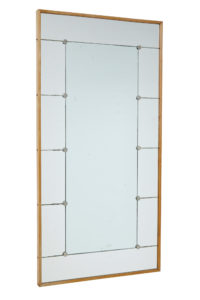 Mid 20th Century Scandinavian Oak Frame Mirror — thumbnail 1