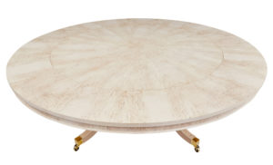Burr Birch Circular Extending Jupe Dining Table — thumbnail 2