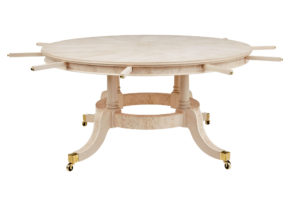 Burr Birch Circular Extending Jupe Dining Table — thumbnail 4