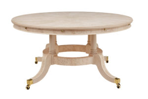 Burr Birch Circular Extending Jupe Dining Table — thumbnail 5