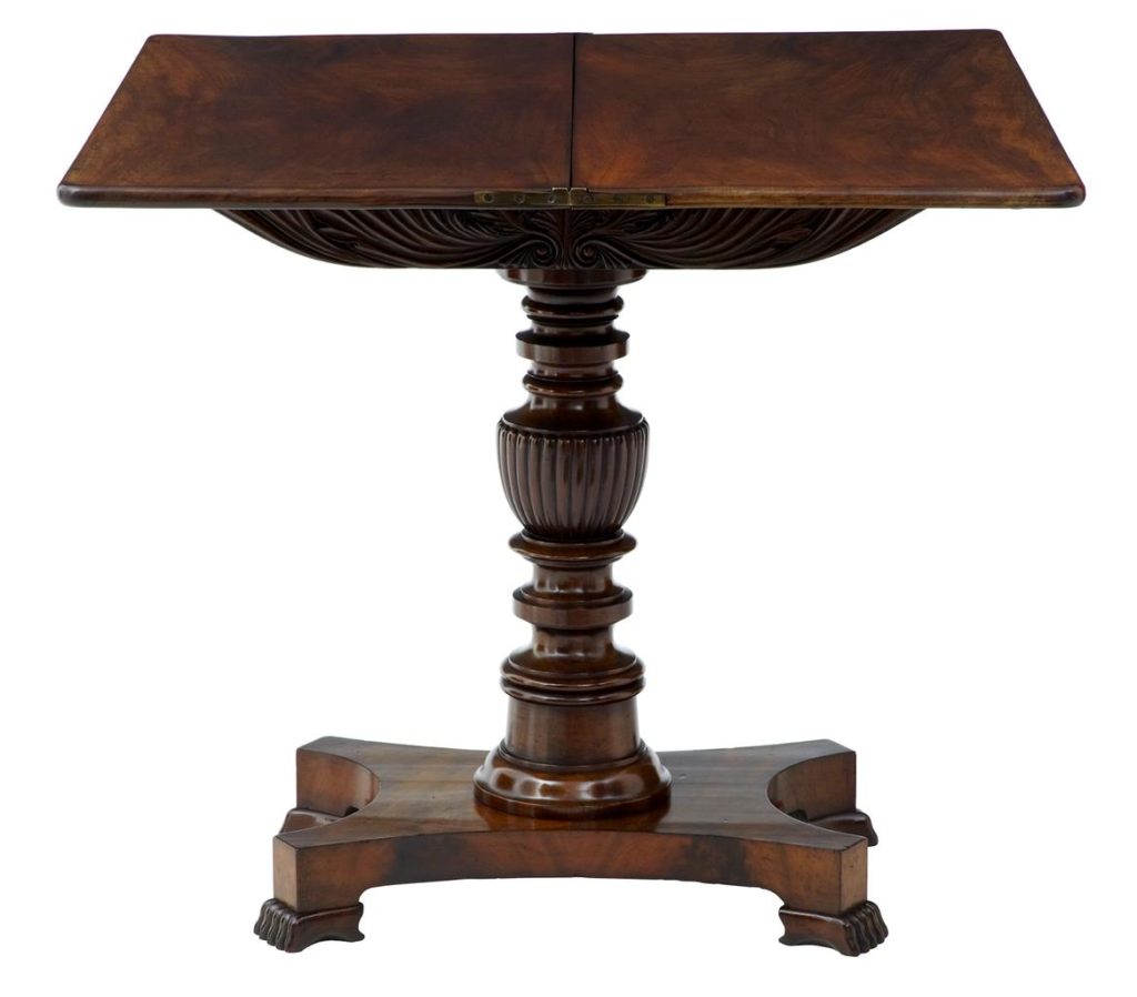 Early 19th Century Mahogany Tea Table — image 5