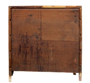 19th Century Danish Small Bowfront Satinwood Commode — thumbnail 5