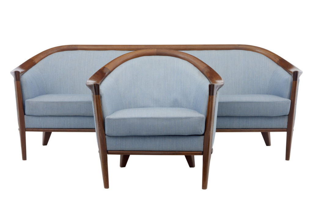 20th Century 2 Piece Teak Andersson Suite Sofa and Armchair