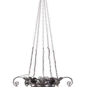 LARGE 20TH CENTURY ADJUSTABLE 5 ARM CHANDELIER