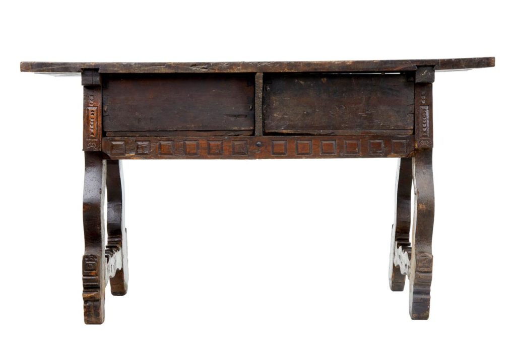 Late 17th Century Spanish Walnut Side Table — image 7