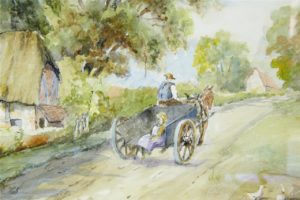 Large 20th Century Watercolour by S J Gleed — thumbnail 3