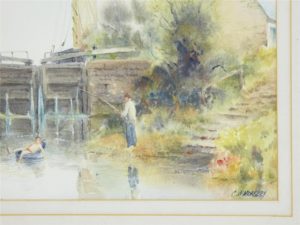 20th Century Landscape Water Colour by C W Morsley — thumbnail 2
