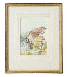 20TH CENTURY WATER COLOUR WATERMILL BY C W MORSLEY