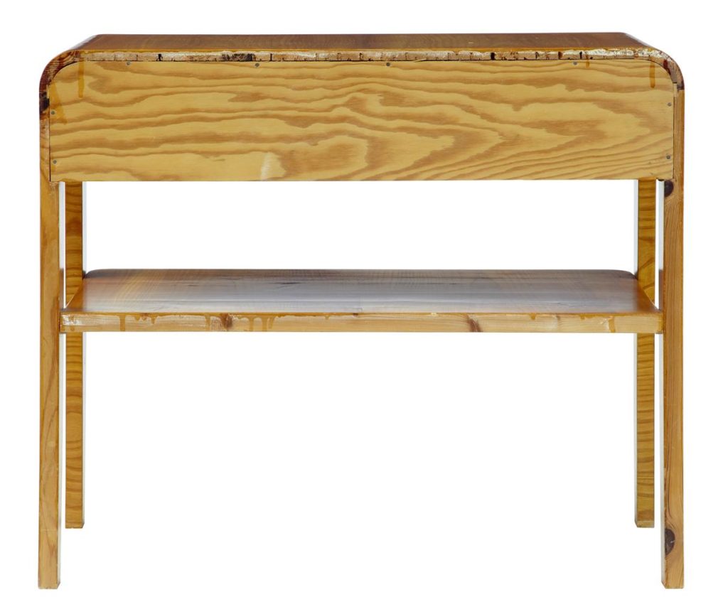 20th Century Later Art Deco Birch Bedside Occasional Table — image 3