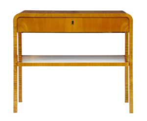 20th Century Later Art Deco Birch Bedside Occasional Table — thumbnail 5