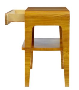 20th Century Later Art Deco Birch Bedside Occasional Table — thumbnail 4