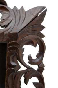 19th Century French Carved Oak Mirror — thumbnail 2