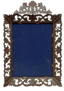 19th Century French Carved Oak Mirror — thumbnail 4