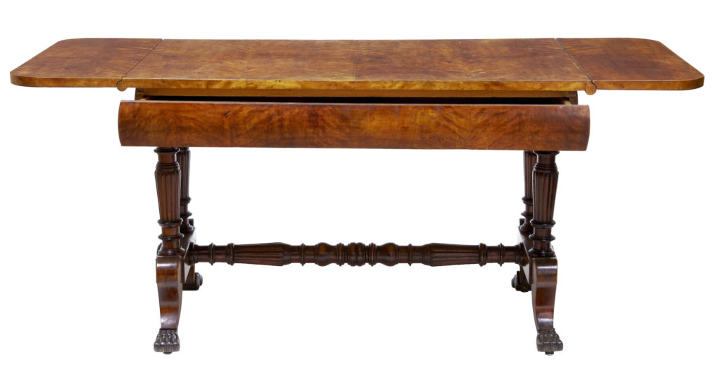 19th Century Swedish Birch Sofa Table — image 5