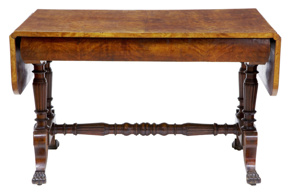 19th Century Swedish Birch Sofa Table — image 6