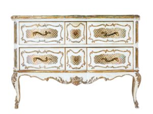 20th Century Reproduction Rococo 6 Drawer Commode — thumbnail 6