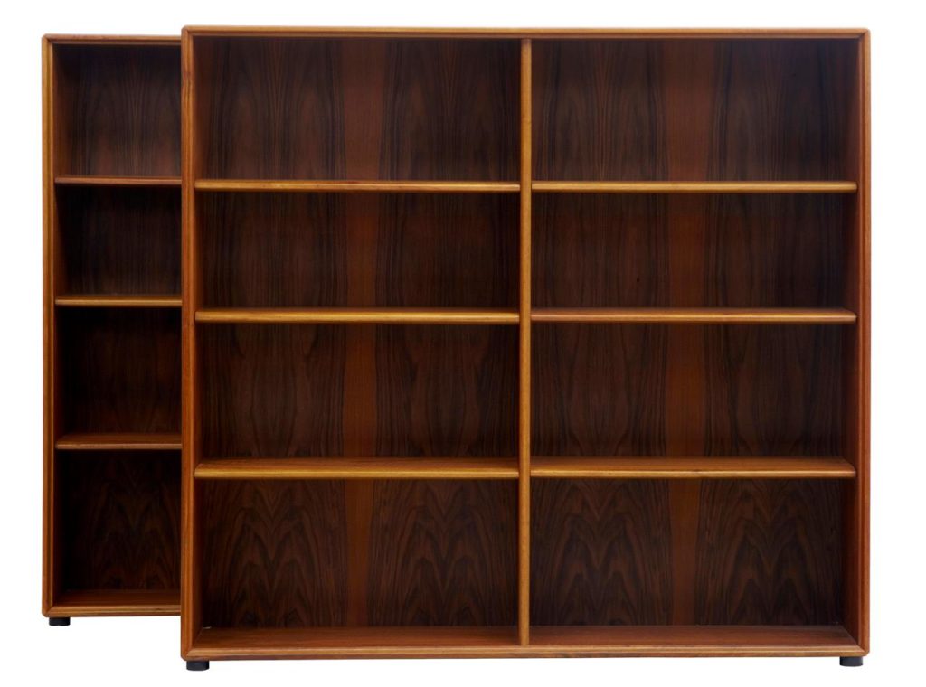 Pair of 1960’s Teak Scandinavian Modern Open Bookcases — image 5