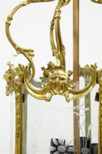 Early 20th Century French Ormolu Lantern — thumbnail 2