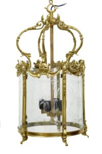 Early 20th Century French Ormolu Lantern — thumbnail 1