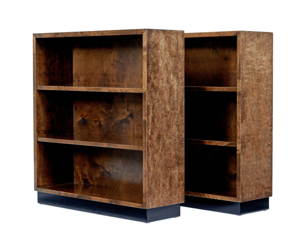 Pair of Mid 20th Century Birch Dwarf Bookcases — image 1