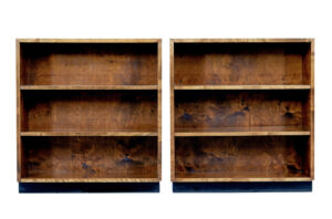 Pair of Mid 20th Century Birch Dwarf Bookcases — thumbnail 5