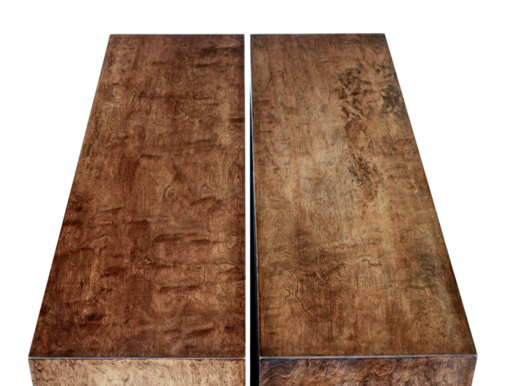 Pair of Mid 20th Century Birch Dwarf Bookcases — image 6