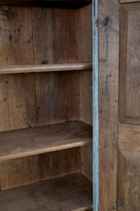 18th Century Painted Carved Oak Baroque Cupboard — thumbnail 4