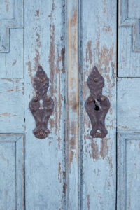 18th Century Painted Carved Oak Baroque Cupboard — thumbnail 6