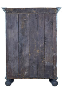 18th Century Painted Carved Oak Baroque Cupboard — thumbnail 8