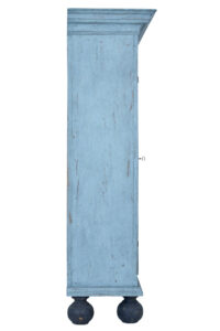 18th Century Painted Carved Oak Baroque Cupboard — thumbnail 9