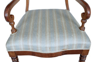Pair of 19th Century Carved Mahogany Armchairs — thumbnail 6