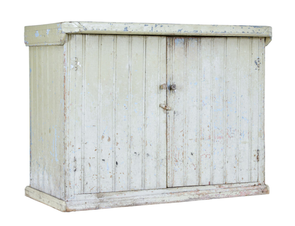 19th Century Rustic Scandinavian Pine Washstand Cupboard