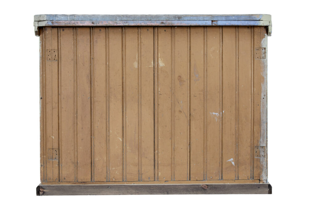 19th Century Rustic Scandinavian Pine Washstand Cupboard — image 3