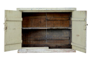 19th Century Rustic Scandinavian Pine Washstand Cupboard — thumbnail 5