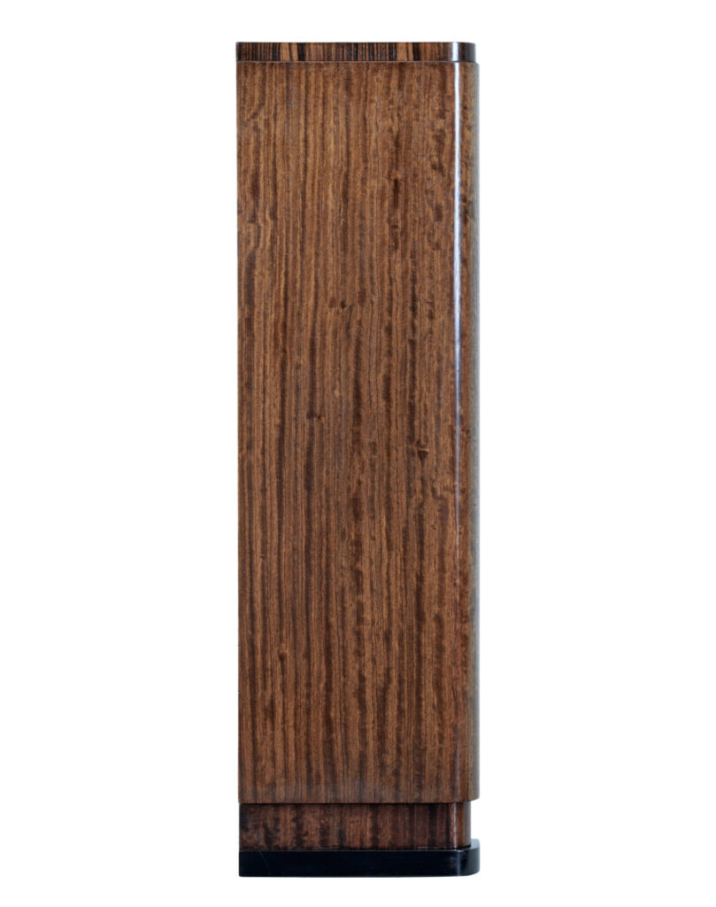 Scandinavian Art Deco Mahogany and Kingwood Open Bookcase — image 2