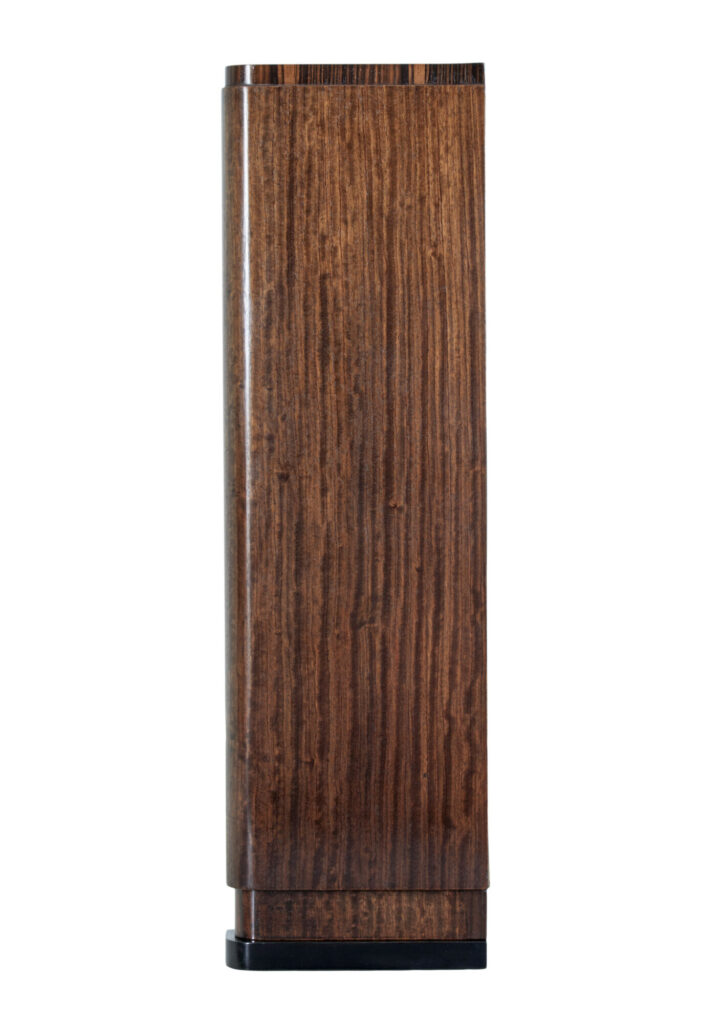 Scandinavian Art Deco Mahogany and Kingwood Open Bookcase — image 4