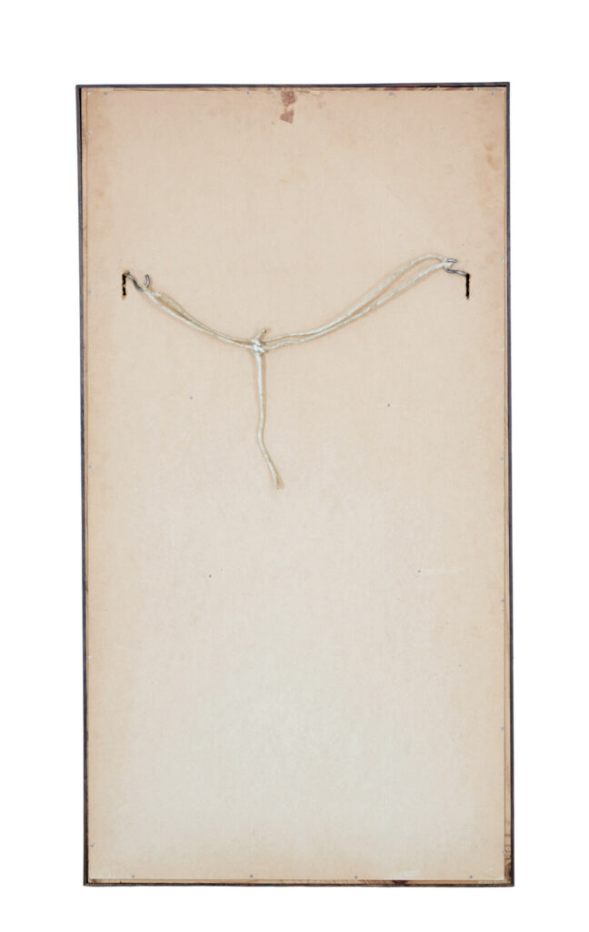 Mid 20th Century Dark Oak Framed Mirror — image 4