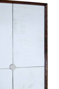 Mid 20th Century Dark Oak Framed Mirror — thumbnail 3