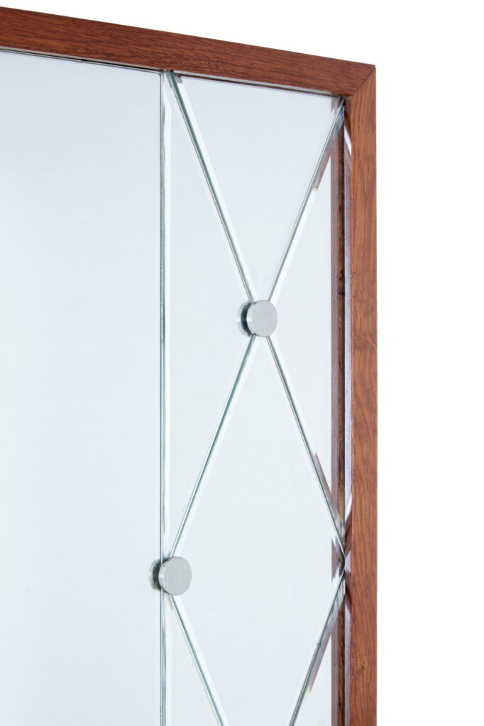 Mid 20th Century Teak Framed Mirror by Glas &Amp; Tra — image 2