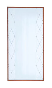 Mid 20th Century Teak Framed Mirror by Glas &Amp; Tra — thumbnail 1