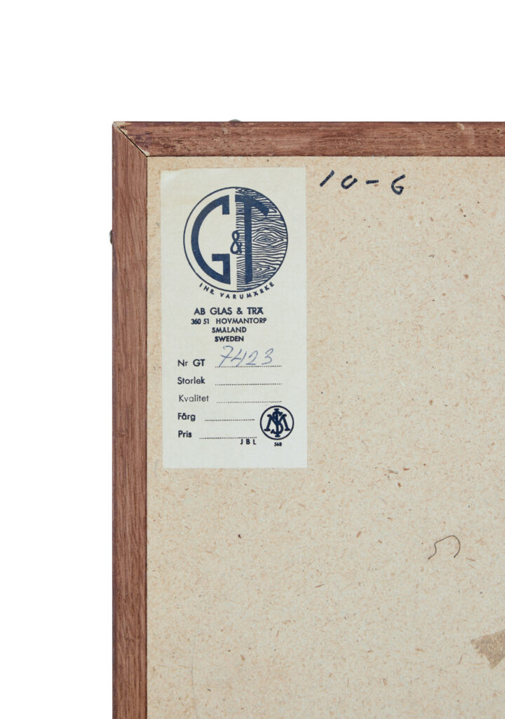 Mid 20th Century Teak Framed Mirror by Glas &Amp; Tra — image 4