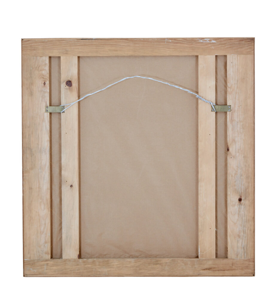 Swedish 20th Century Oak Framed Hall Mirror — image 2
