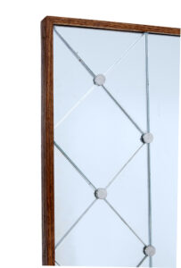 Swedish 20th Century Oak Framed Hall Mirror — thumbnail 4