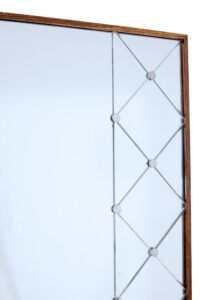 Swedish 20th Century Oak Framed Hall Mirror — thumbnail 3