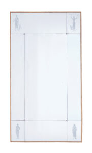 Mid 20th Century Swedish Etched Wall Mirror — thumbnail 1